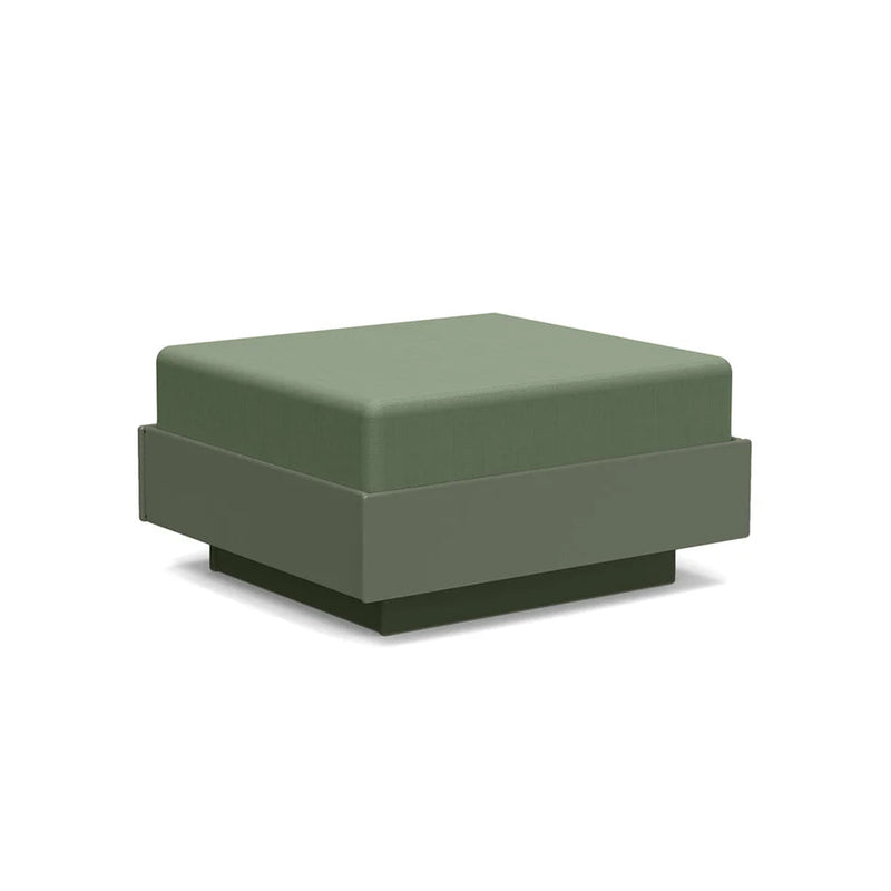 Nisswa Recycled Outdoor Ottoman Outdoor Ottomans Loll Designs Sage Canvas Fern 