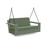 Nisswa Recycled Outdoor Porch Swing Outdoor Lounge Loll Designs Sage Canvas Fern 