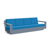 Nisswa Recycled Outdoor Sofa 96 Outdoor Seating Loll Designs Ash Blue Canvas Regatta Blue 