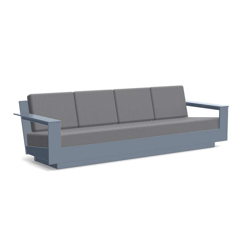 Nisswa Recycled Outdoor Sofa 96 Outdoor Seating Loll Designs Ash Blue Cast Charcoal 