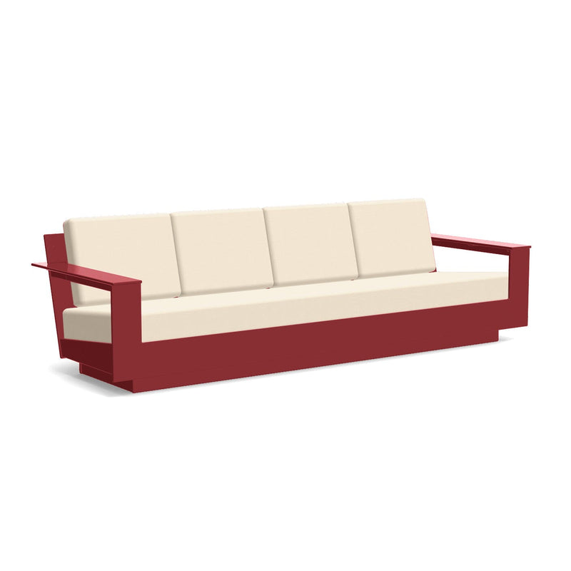 Nisswa Recycled Outdoor Sofa 96 Outdoor Seating Loll Designs Chili Canvas Flax 