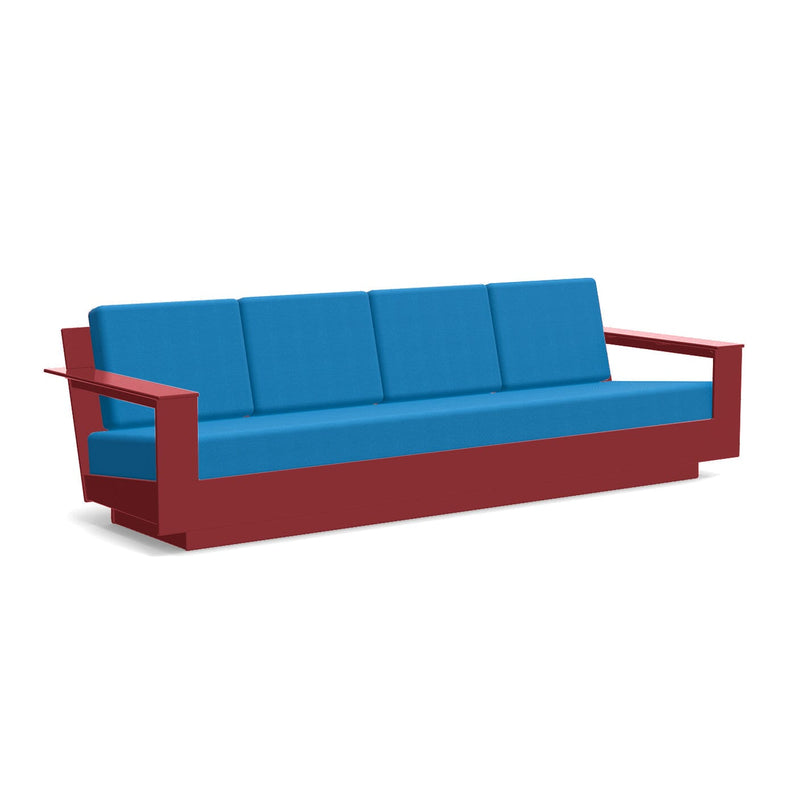 Nisswa Recycled Outdoor Sofa 96 Outdoor Seating Loll Designs Chili Canvas Regatta Blue 