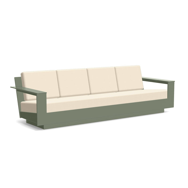 Nisswa Recycled Outdoor Sofa 96 Outdoor Seating Loll Designs Sage Canvas Flax 