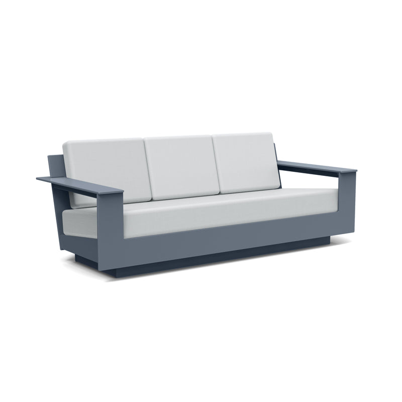 Nisswa Recycled Outdoor Sofa Outdoor Lounge Loll Designs Ash Blue Cast Silver 