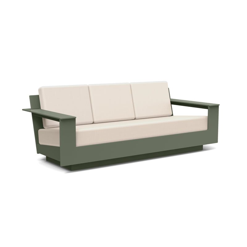 Nisswa Recycled Outdoor Sofa Outdoor Lounge Loll Designs Sage Canvas Flax 