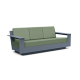 Nisswa Recycled Outdoor Sofa Outdoor Sofas Loll Designs Ash Blue Canvas Fern 