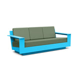 Nisswa Recycled Outdoor Sofa Outdoor Sofas Loll Designs Bright Sky Blue Canvas Fern 