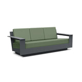 Nisswa Recycled Outdoor Sofa Outdoor Sofas Loll Designs Charcoal Gray Canvas Fern 