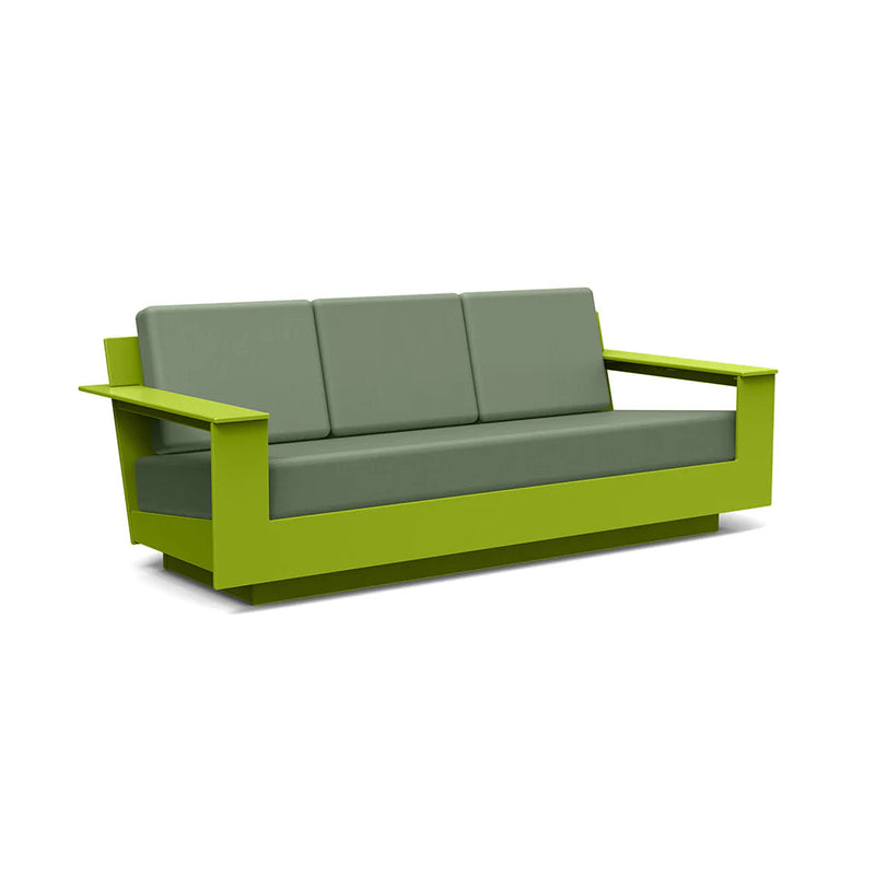 Nisswa Recycled Outdoor Sofa Outdoor Sofas Loll Designs Leaf Green Canvas Fern 