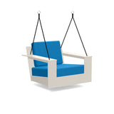 Nisswa Recycled Outdoor Swing Outdoor Lounge Loll Designs Fog Canvas Regatta Blue 