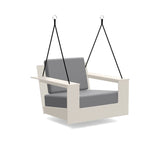 Nisswa Recycled Outdoor Swing Outdoor Lounge Loll Designs Fog Cast Charcoal 