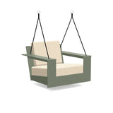 Nisswa Recycled Outdoor Swing Outdoor Lounge Loll Designs Sage Canvas Flax 