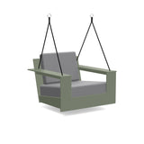 Nisswa Recycled Outdoor Swing Outdoor Lounge Loll Designs Sage Cast Charcoal 