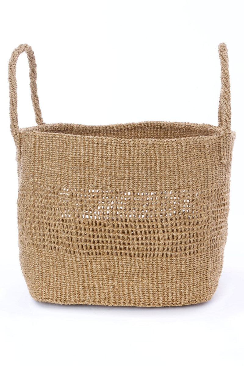 Open Weave Blue Sisal Nesting Basket Set