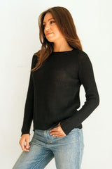 Openwork Sloane Crewneck Women's Sweaters Paneros Clothing 