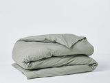 Organic Percale Duvet Cover Duvet Covers Coyuchi Laurel Twin 