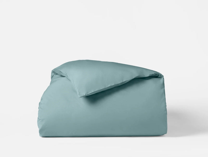 Organic Percale Duvet Cover Duvet Covers Coyuchi Pacific Blue Twin 