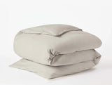 Organic Percale Duvet Cover Duvet Covers Coyuchi Stone Twin 