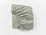 Organic Percale Fitted Sheet Fitted Sheets Coyuchi Laurel Twin 