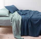 Orkney Heavyweight Linen Bed Blanket Blankets Rough Linen 