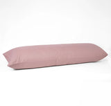 Orkney Heavyweight Linen Body Pillow Cover Pillowcases Rough Linen Dusk Pink 