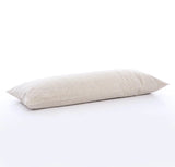 Orkney Heavyweight Linen Body Pillow Cover Pillowcases Rough Linen Natural Beige 