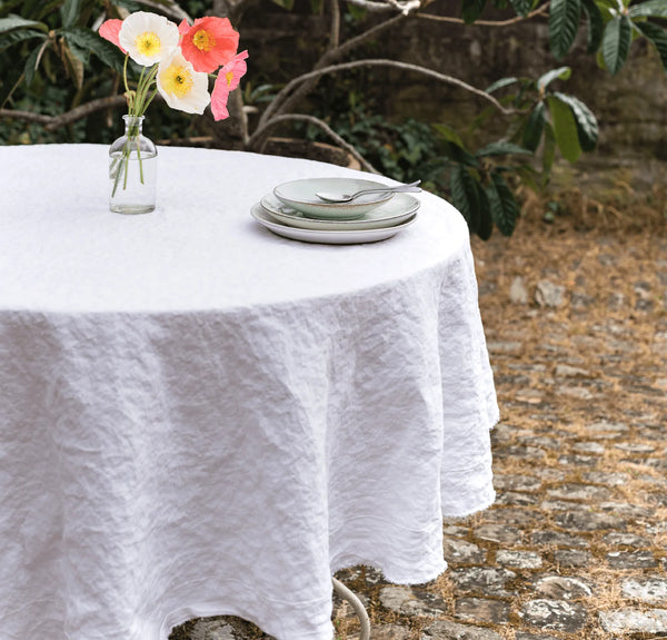 Orkney Heavyweight Linen Round Tablecloth