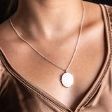 Oval Faux Locket Necklace Necklaces Mulxiply 