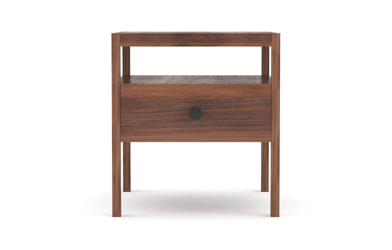 Palder Nightstand Nightstand Medley Walnut Black Knob 