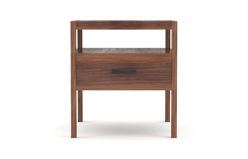 Palder Nightstand Nightstand Medley Walnut Black Pull 