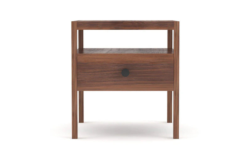 Palder Side Table Side Tables Medley Walnut Black Knob 