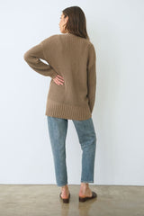 Paneros Clothing Emily Cardigan in Mocha sweater Paneros Clothing 