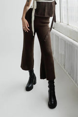 Pantaluna Alpaca Wool Pants Women's Pants Yanawara Tan S 