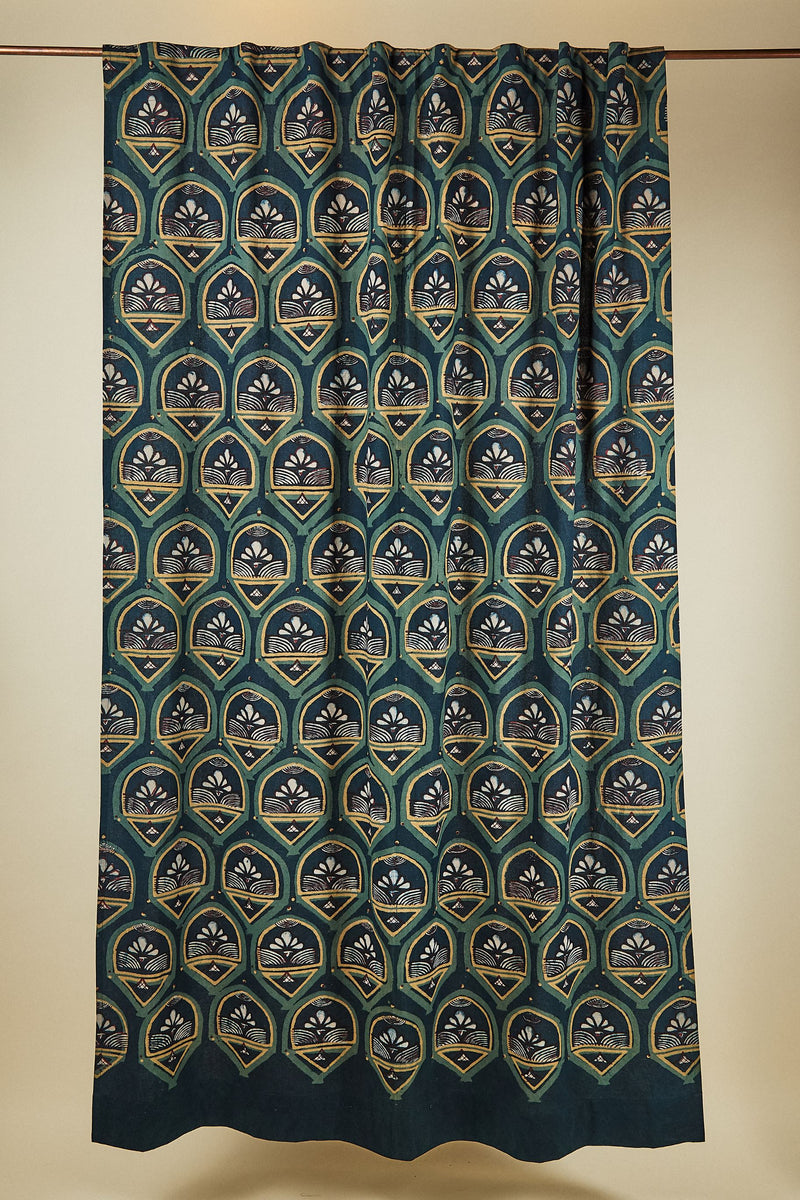 Peacock Rajkumari Midweight Curtain Panel Curtains Ichcha 