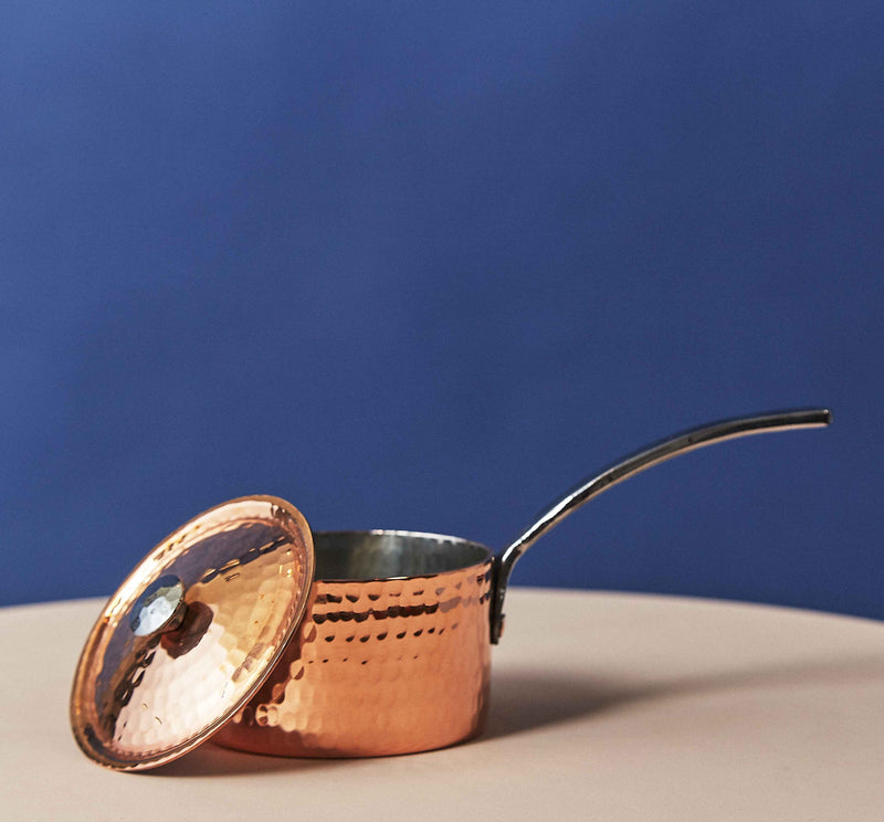 Petite French Recycled Copper Butter Pot