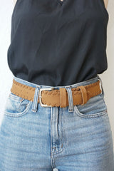 Phoenix Braided Belt Belts Paneros Clothing Caramel XS 