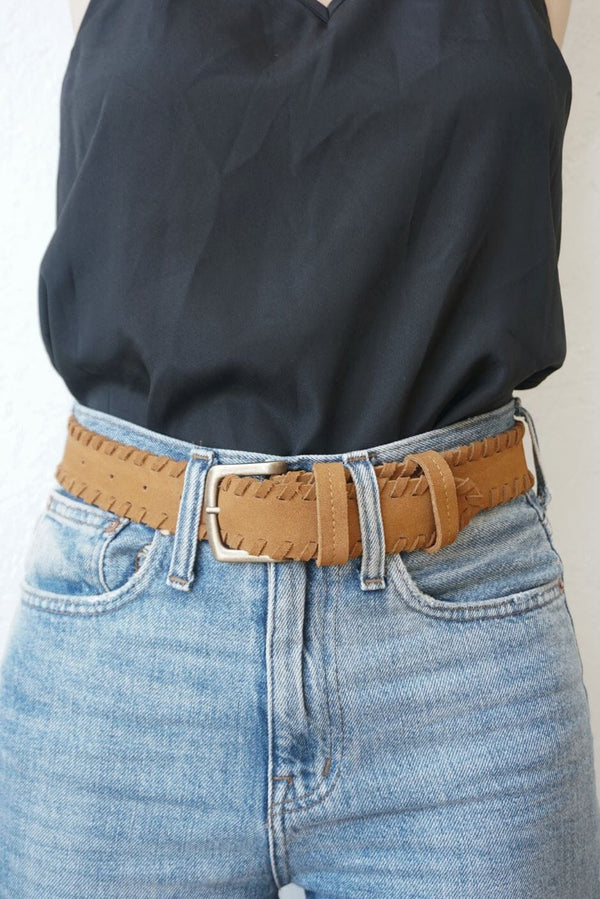 Phoenix Braided Belt Belts Paneros Clothing Caramel XS 