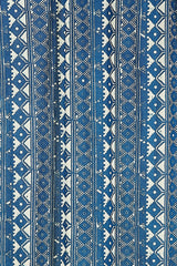 Phulkari Indigo Lightweight Curtain Panel Curtains Ichcha 