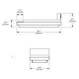 Platform One Outdoor Chaise Lounge with Table Outdoor Seating Loll Designs 