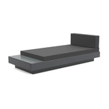 Platform One Outdoor Chaise Lounge with Table Outdoor Seating Loll Designs Charcoal Gray Cast Charcoal 