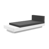 Platform One Outdoor Chaise Lounge with Table Outdoor Seating Loll Designs Cloud White Cast Charcoal 