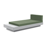 Platform One Outdoor Chaise Lounge with Table Outdoor Seating Loll Designs Driftwood Canvas Fern 