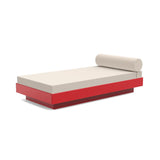 Platform One Outdoor Daybed Outdoor Seating Loll Designs Apple Red Canvas Flax 