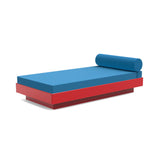 Platform One Outdoor Daybed Outdoor Seating Loll Designs Apple Red Canvas Regatta Blue 