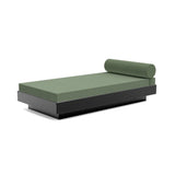 Platform One Outdoor Daybed Outdoor Seating Loll Designs Black Canvas Fern 