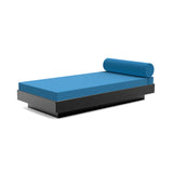 Platform One Outdoor Daybed Outdoor Seating Loll Designs Black Canvas Regatta Blue 