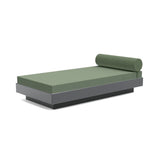 Platform One Outdoor Daybed Outdoor Seating Loll Designs Charcoal Gray Canvas Fern 