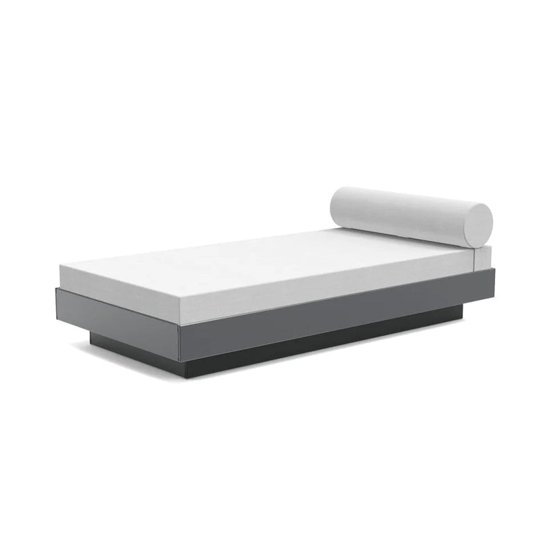 Platform One Outdoor Daybed Outdoor Seating Loll Designs Charcoal Gray Cast Silver 