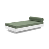 Platform One Outdoor Daybed Outdoor Seating Loll Designs Cloud White Canvas Fern 