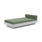 Platform One Outdoor Daybed Outdoor Seating Loll Designs Driftwood Canvas Fern 